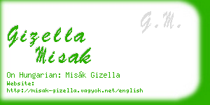 gizella misak business card