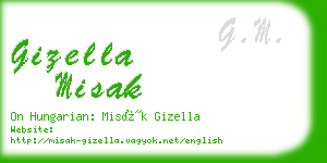 gizella misak business card